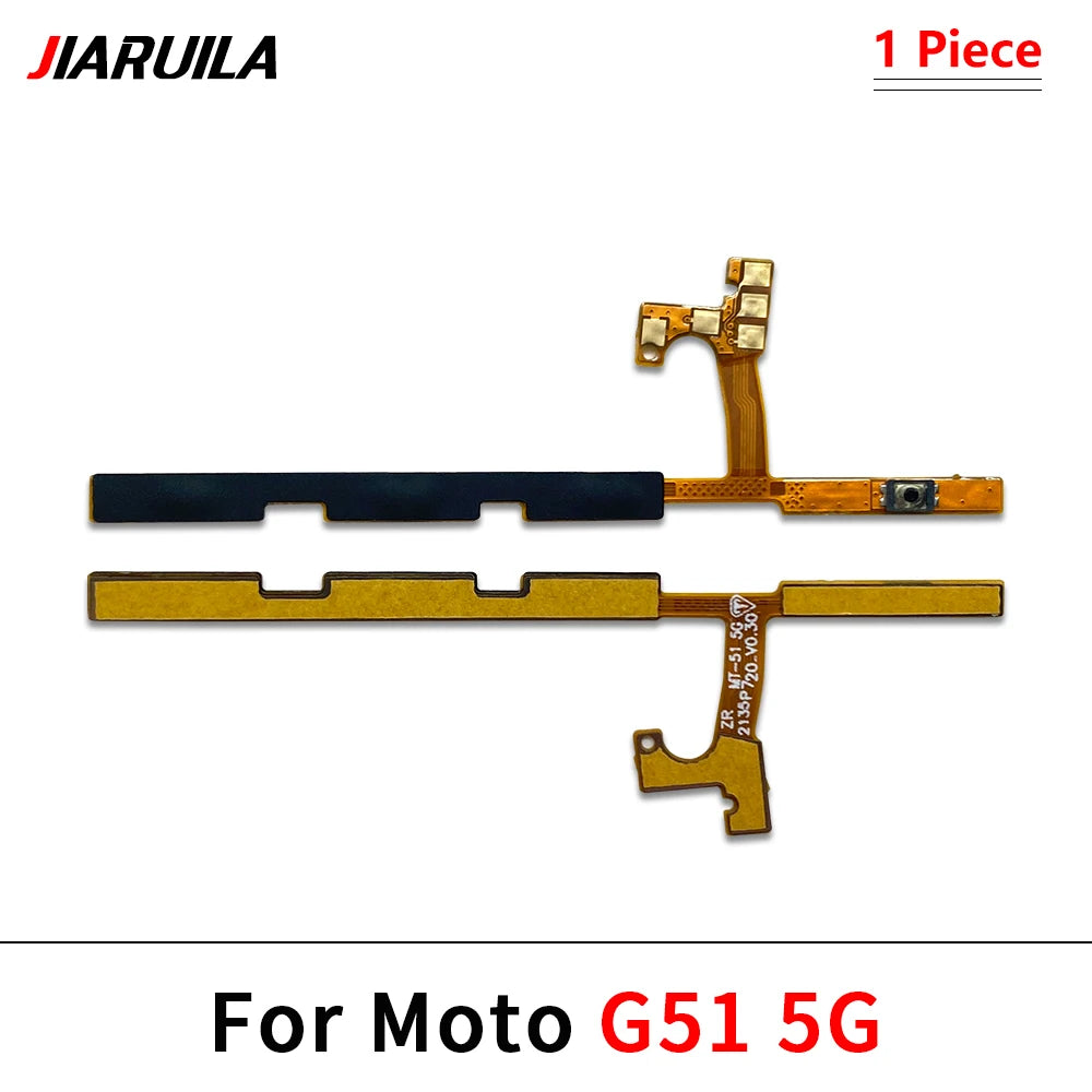 Power on off Volume Key Button Flex Cable For Motorola Moto G10 G20 G30 G100 G200 G50 G60 G60s G31 G51 G71 G22 G32 G52 G62 5G Motorola phone repair parts