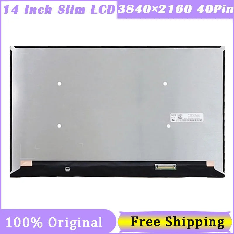 Original 14 Inch Slim 40 Pin Screen NV140QUM-N54 3840×2160 IPS 40 Pin EDP 500 cd/m² Laptop Replacement Display Panel