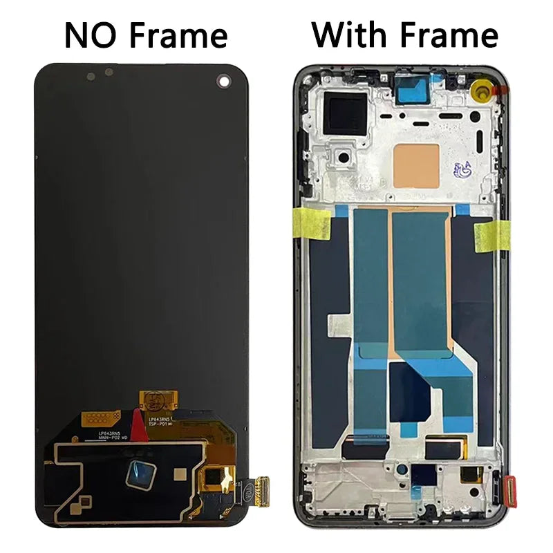 Super AMOLED For OnePlus Nord 2 5G DN2103 LCD Display Touch Screen Digitizer For One Plus Nord2 5G DN2101 Display  OnePlus phone repair parts