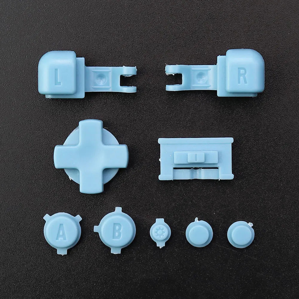 For GameBoy Advance SP Full Set Buttons For GBA SP A B L R D-Pad Select Start Power On Off Volume Key Replacement  ﻿ Game console repair parts