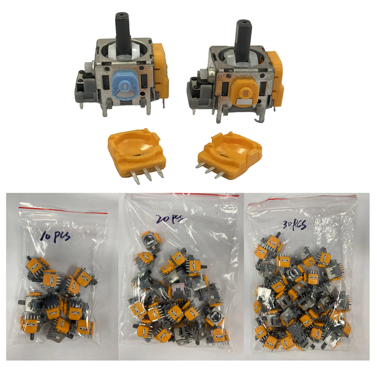10/20/30PCS Hall Effect Sensor 3D Joystick Module Analog Stick for PS5 PS4 Xbox360 Xbox One Series Controller Rocker Game console repair parts