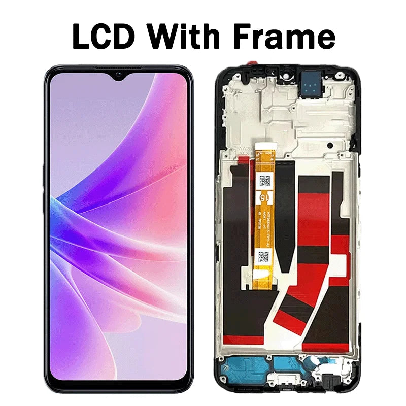 6.56"IPS LCD For Oppo A77 5G LCD Display With Frame Touch Screen Panel Digitizer For OPPO A77 5G Screen CPH2339 Display Oppo phone repair parts Realme phone repair parts