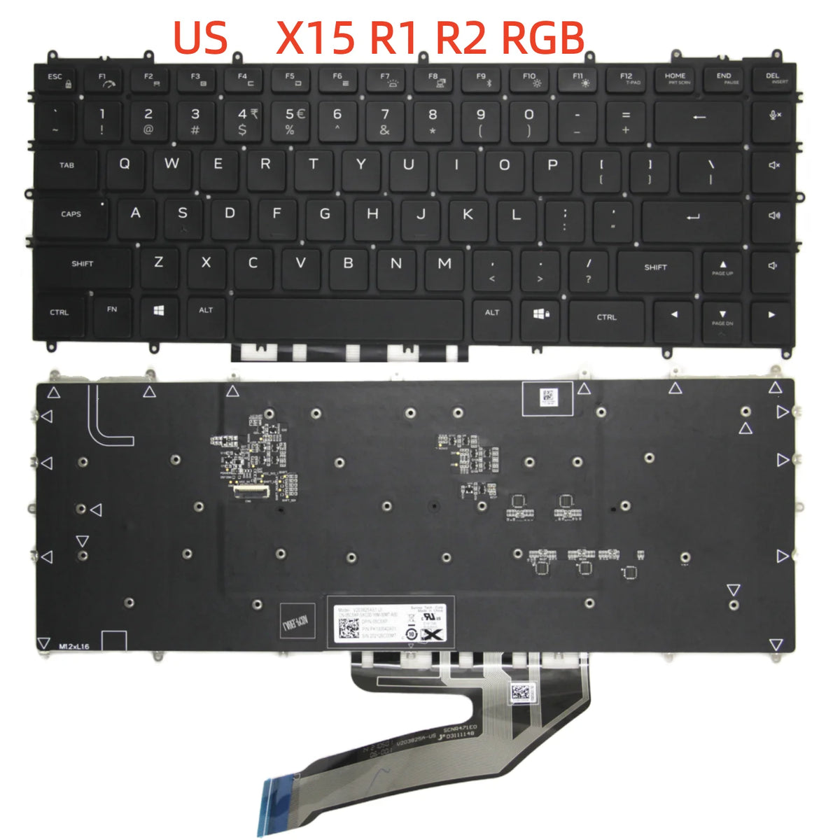 100%New US For Dell Alienware X14 R1 R2 P150G X15 R1 R2 Laptop Keyboard  Dell Laptop repair parts