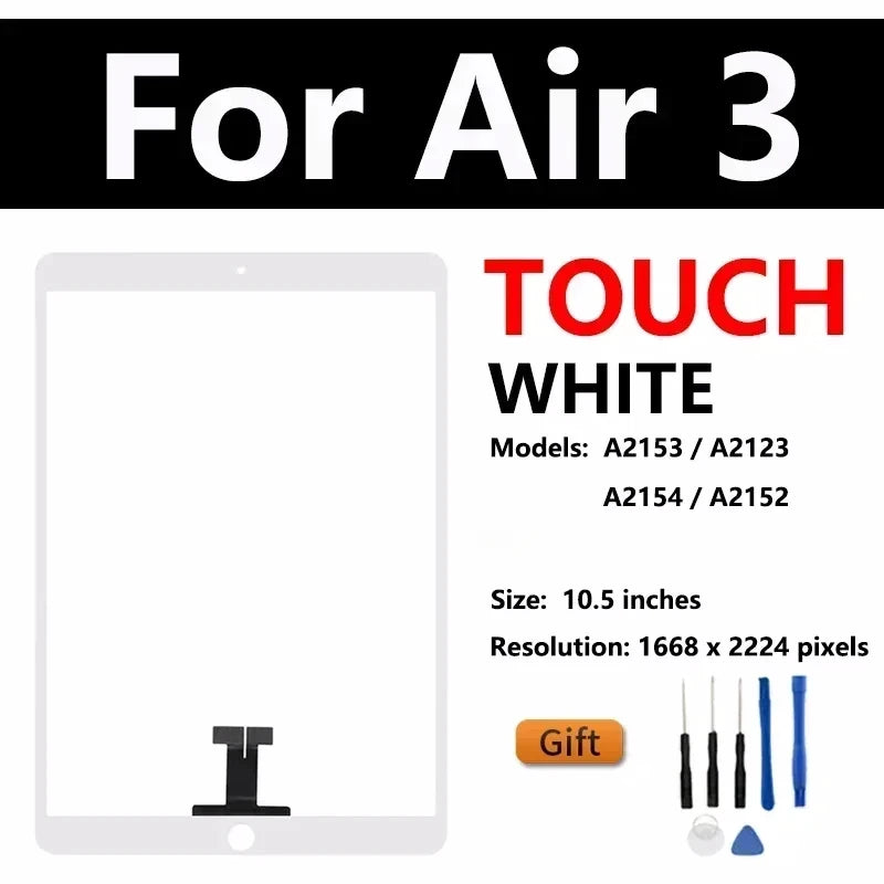 OEM LCD For Apple iPad Pro 10.5 1st 2nd 2017 A1701 A1709 A1852 iPad Air 2019 A2153 A2123 A2154 Display Touch Screen Assembly  iPad repair parts