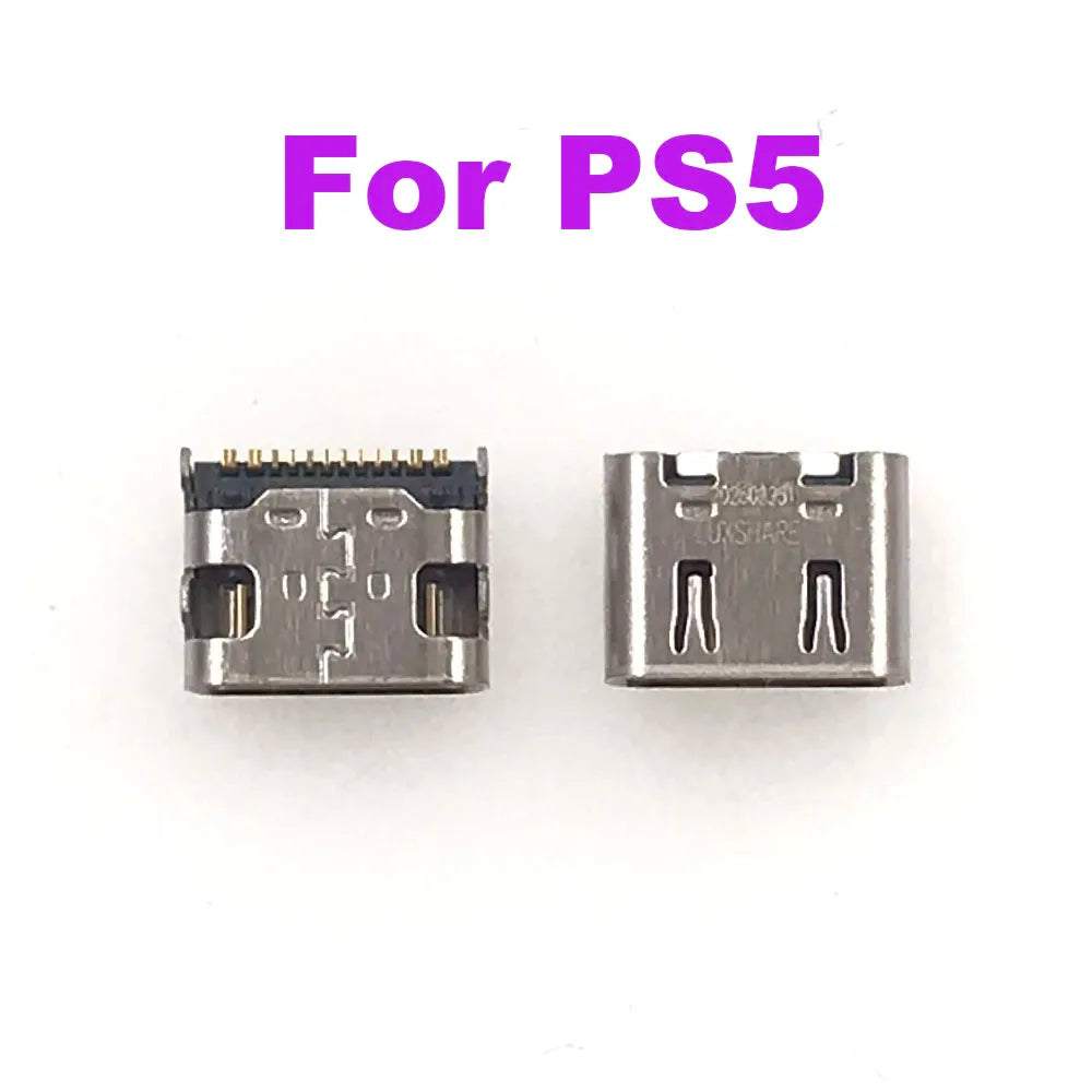 10PCS V1.0 2.0 3.0 Type C USB Replacement Charger Port Socket Jack For Sony PS5 Controller Game console repair parts