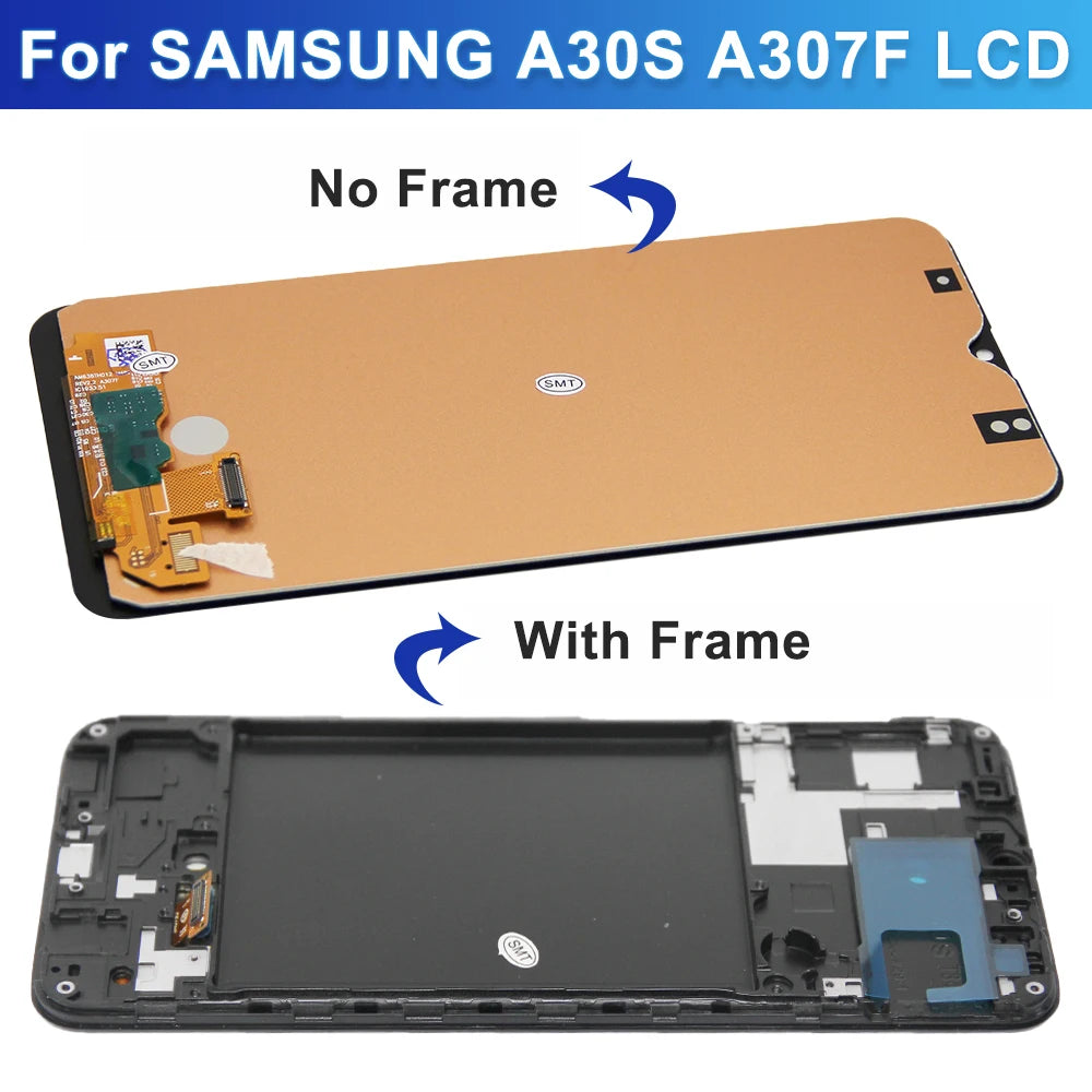 Display Screen for Samsung Galaxy A30s A307 A307F/DS A307FN/DS Lcd Display Digital Touch Screen for Samsung A30S Replacement Samsung phone repair parts