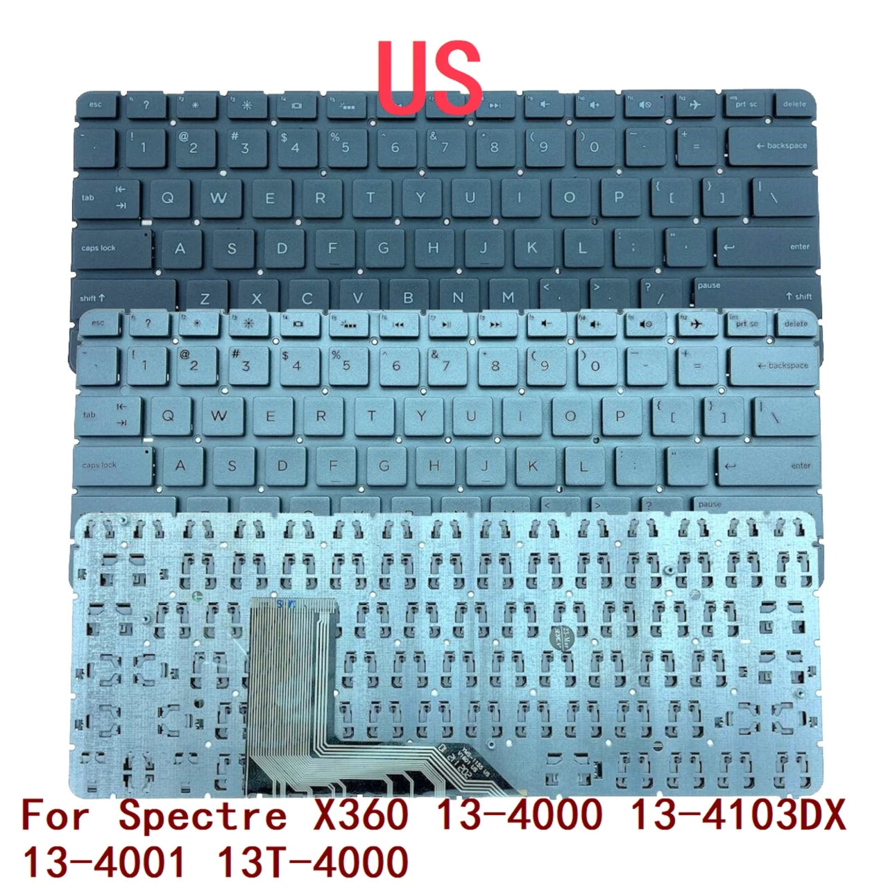 New US Laptop Backlit Keyboard For HP Spectre X360 13-4000 13-4103DX 13-4001 13T-4000 806500-DH1 MP-13J73DNJ920  HP laptop repair parts