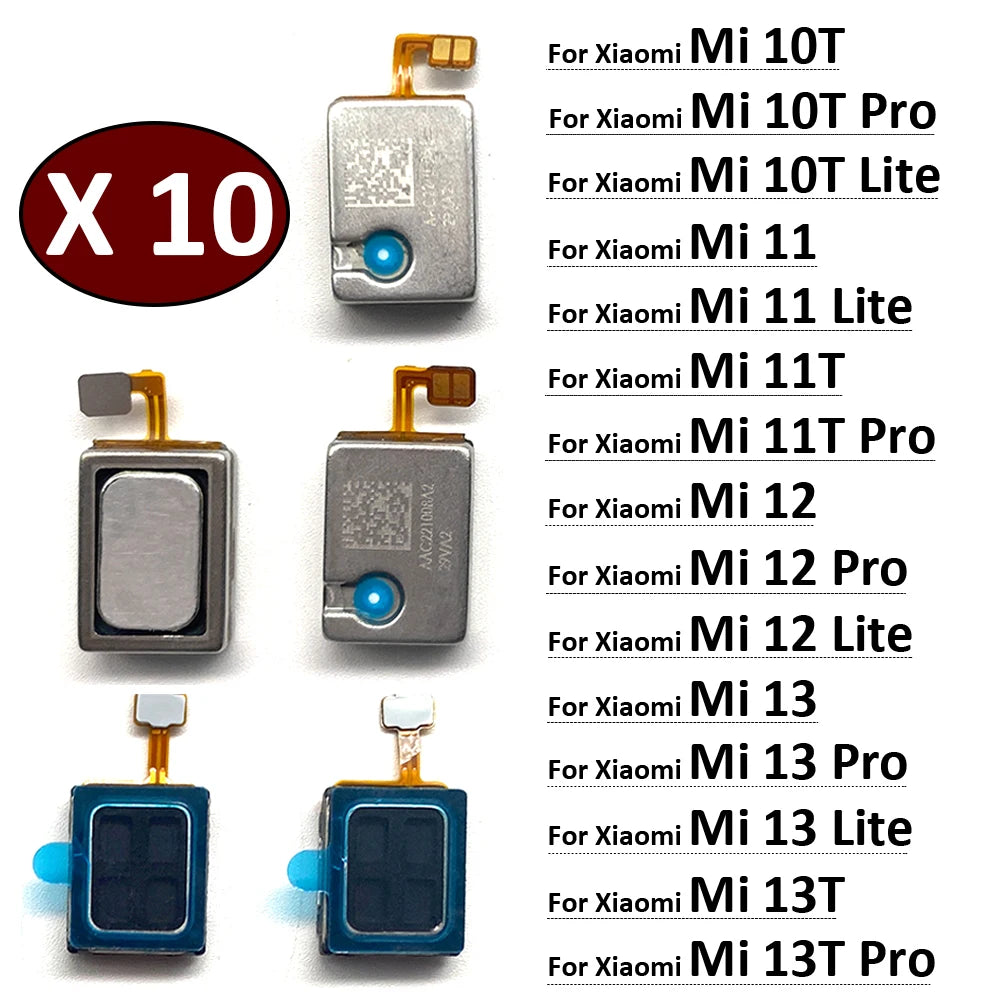 10Pcs, Earpiece Ear Speaker Sound Receiver Flex Cable For Xiaomi Mi 10T 11 11T 12 12T 13 13T Lite Pro  Xiaomi  Xiao mi phone repair parts