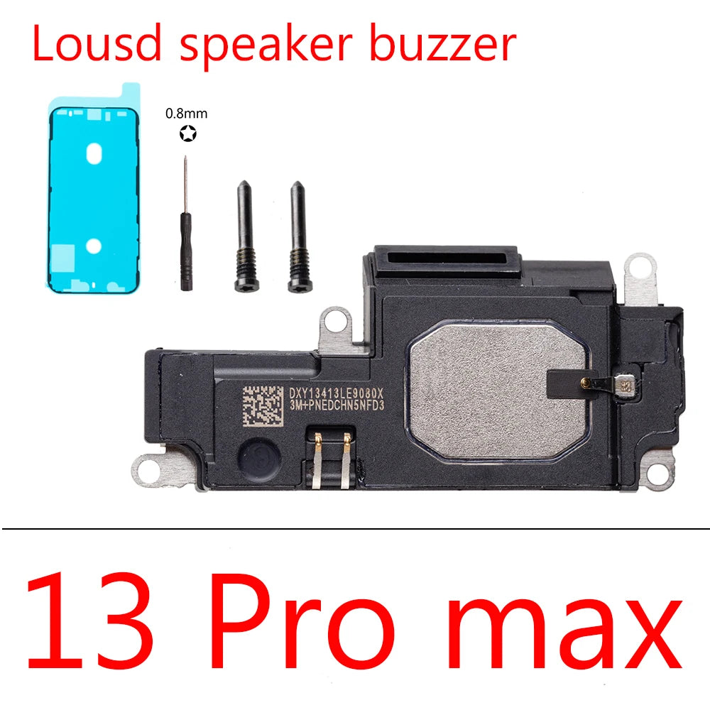1set Loud Speaker Flex Cable For iPhone 14 13 12 11 15 Pro Max Plus Mini LoudSpeaker Ringer Buzzer Replacement Parts iPhone phone repair parts