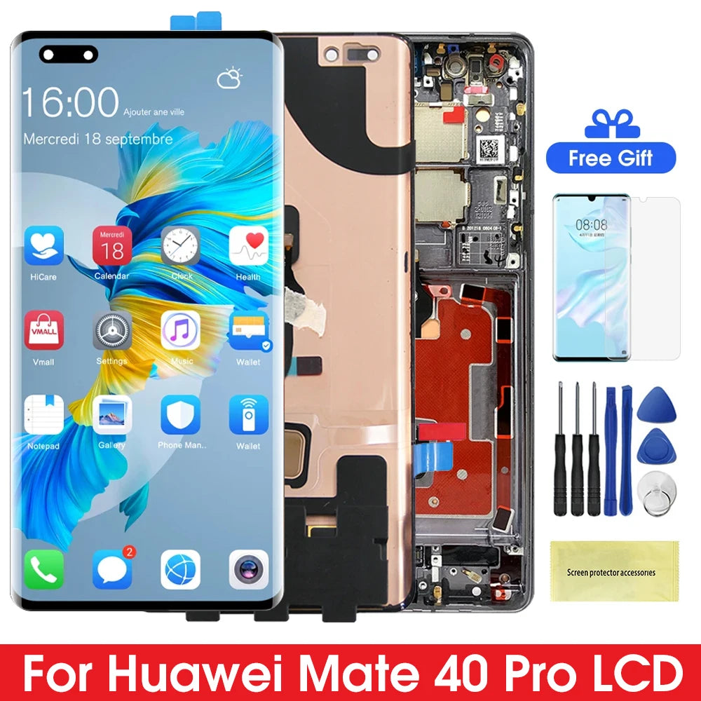 Display Screen For Huawei Mate 40 Pro LCD Display With Touch Screen Parts For Huawei Mate40 Pro LCD Display HUAWEI phone repair parts