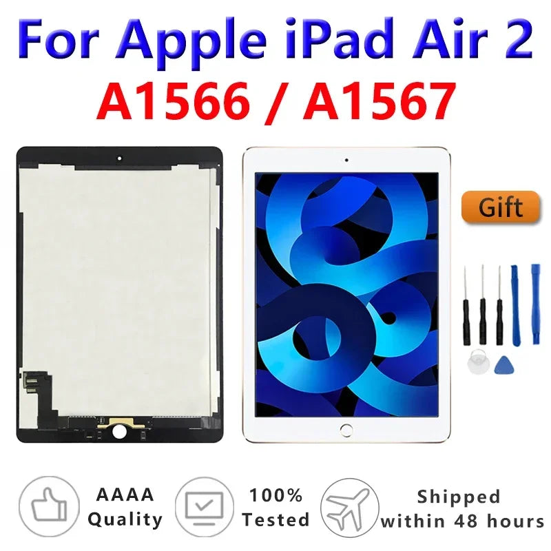 9.7" OEM LCD For Apple iPad Air 2 iPad 6 A1566 A1567 Touch Screen Digitizer Glass Assembly Replacement For iPad 6 Air2  iPad repair parts