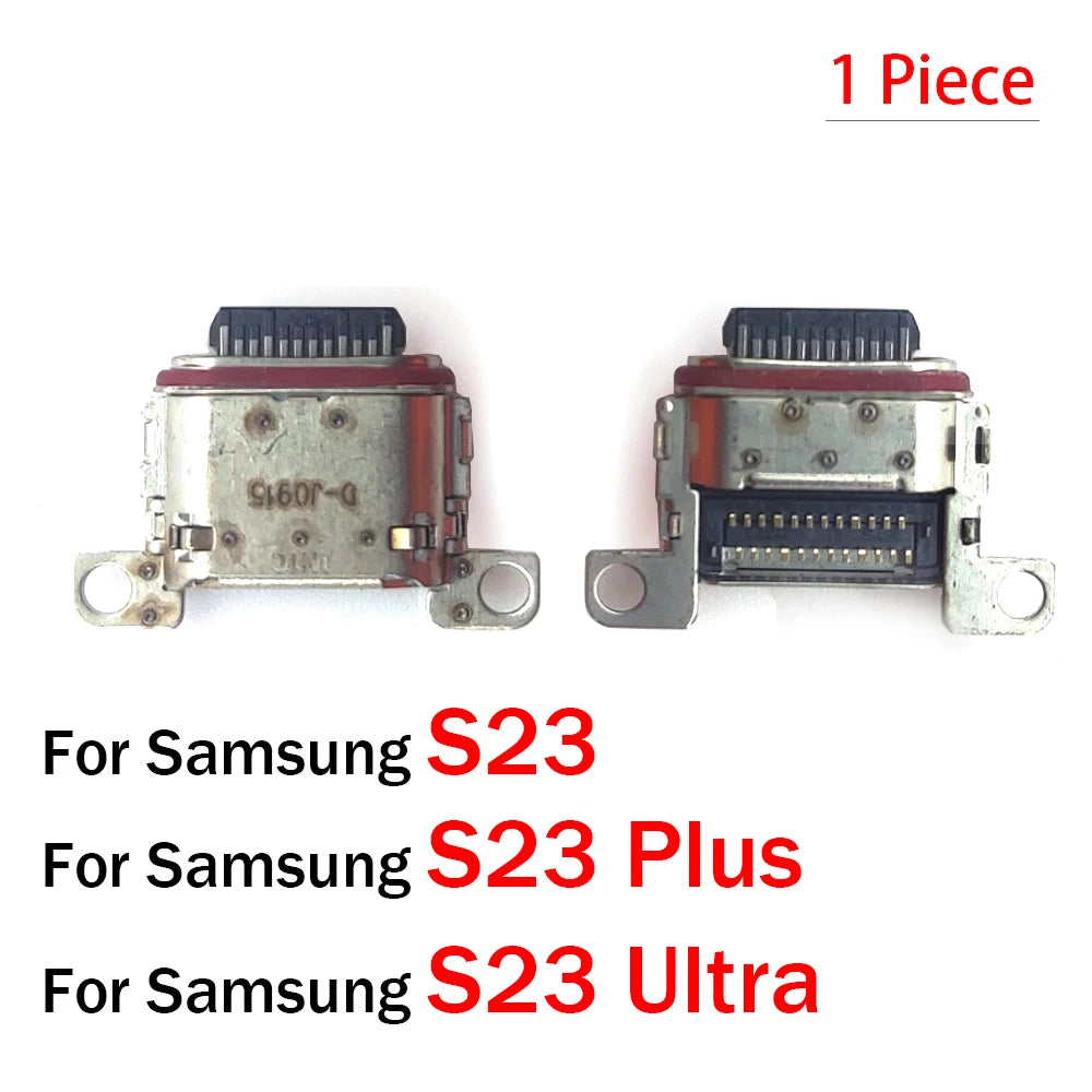 50Pcs,  New Charger Charging Connector USB Port Dock Connector Plug For Samsung S20 S21 S22 S23 S24 S25 Plus Ultra Fe Samsung phone repair parts