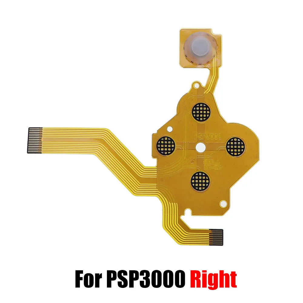 Replacement  L R Left Right Conductive Film Flex Cable Volume Button PCB Keypad Ribbon Cable For PSP 1000 2000 PSP3000 095 Game console repair parts
