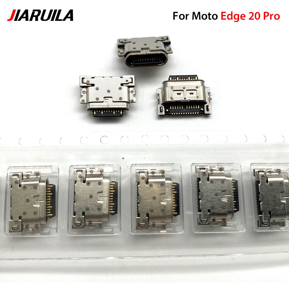 10Pcs, Micro USB Connector Charging Port Jack Plug For Moto Edge 20 30 40 50 Neo E6 E6s E7 E13 E14 E20 E30 E32 E22 Plus Play Motorola phone repair parts