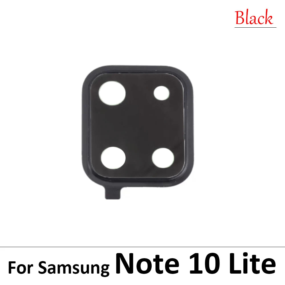 10Pcs, Back Rear Camera Glass Lens Circle Cover For Samsung Note 20 / Note 20 Ultra / Note 10 Plus / Note 10 Lite Adhensive Samsung phone repair parts