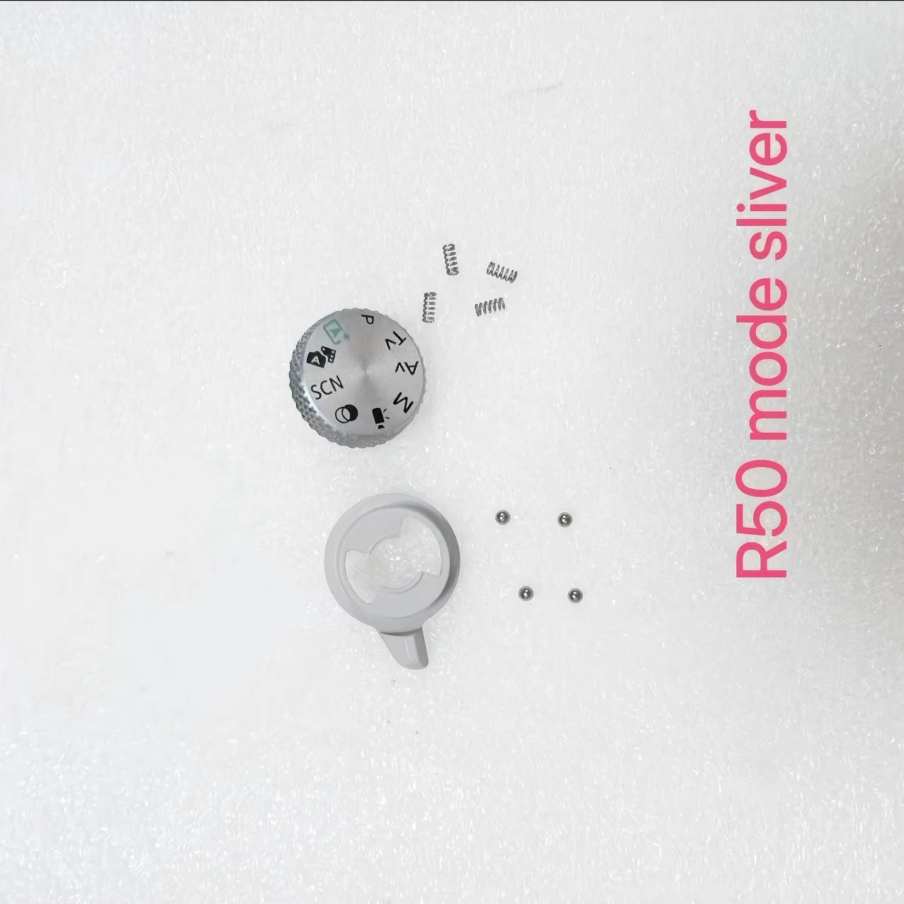 New Top Cover Mode Dial Wheel Assy Repair Parts On OFF Button for Canon EOS R50 r50 Camera Replacement Parts Silver  Digital Camera repair parts