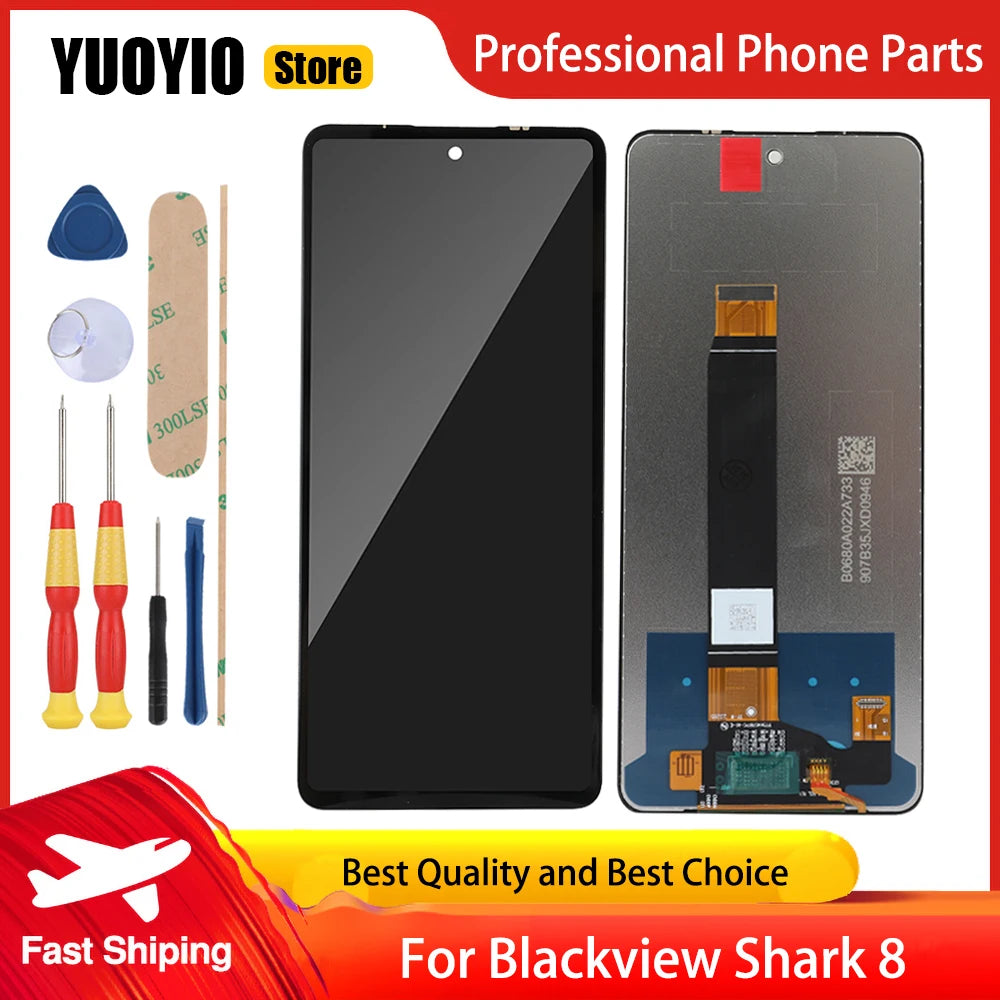 100% Original LCD Display Touch Screen Digitizer For Blackview Shark 8 Assembly Digitizer Replace Accessories Blackview phone repair parts