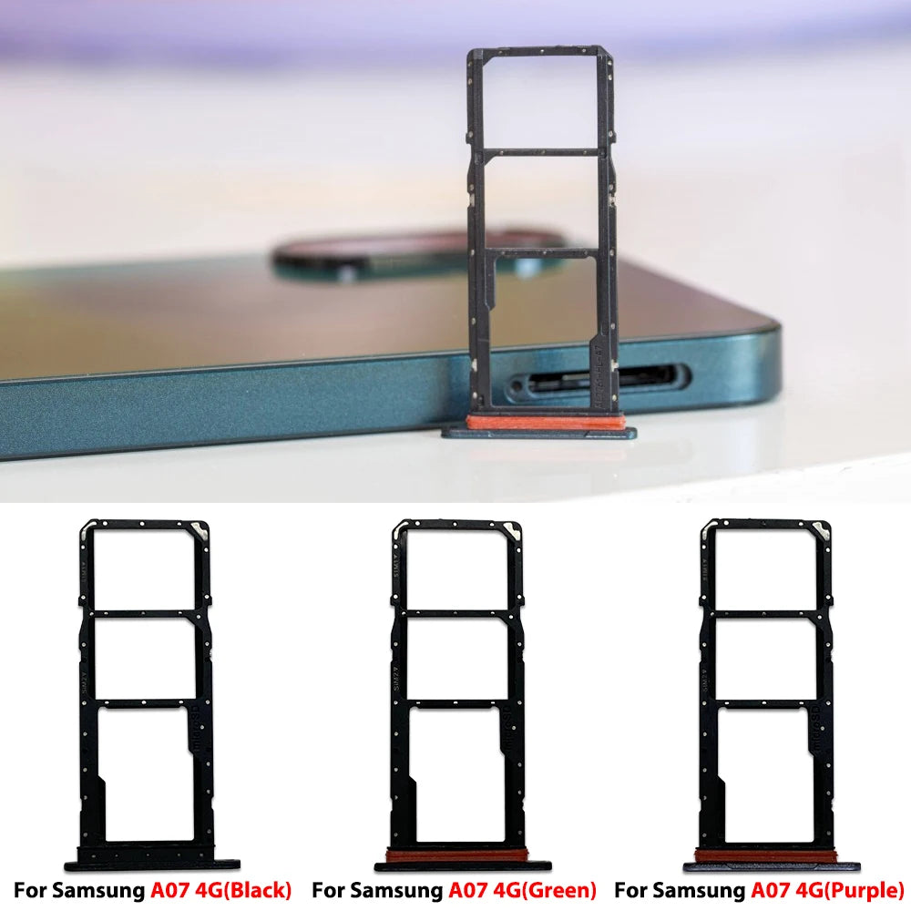 New For Samsung A07 A17 4G 5G Dual SIM Card Tray Slot Holder Adapter Accessories Samsung phone repair parts