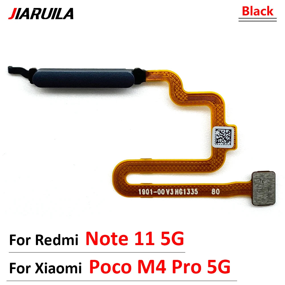 New Home Button FingerPrint Touch ID Sensor Flex Cable For Xiaomi Poco M4 Pro 4G 5G / Redmi Note 11 11s Pro Plus 4G 5G  Xiaomi  Xiao mi phone repair parts