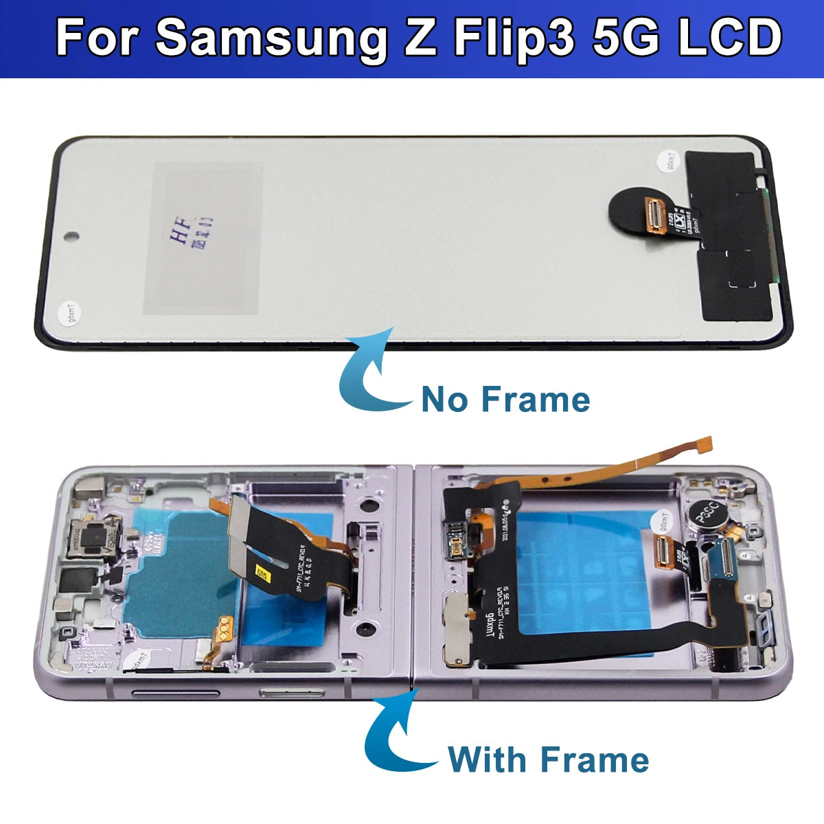 For Samsung Z Flip 3 F711 LCD Display Touch Screen For Samsung Z Flip3 5G LCD SM-F711 F711U F711B Display Replacement Samsung phone repair parts