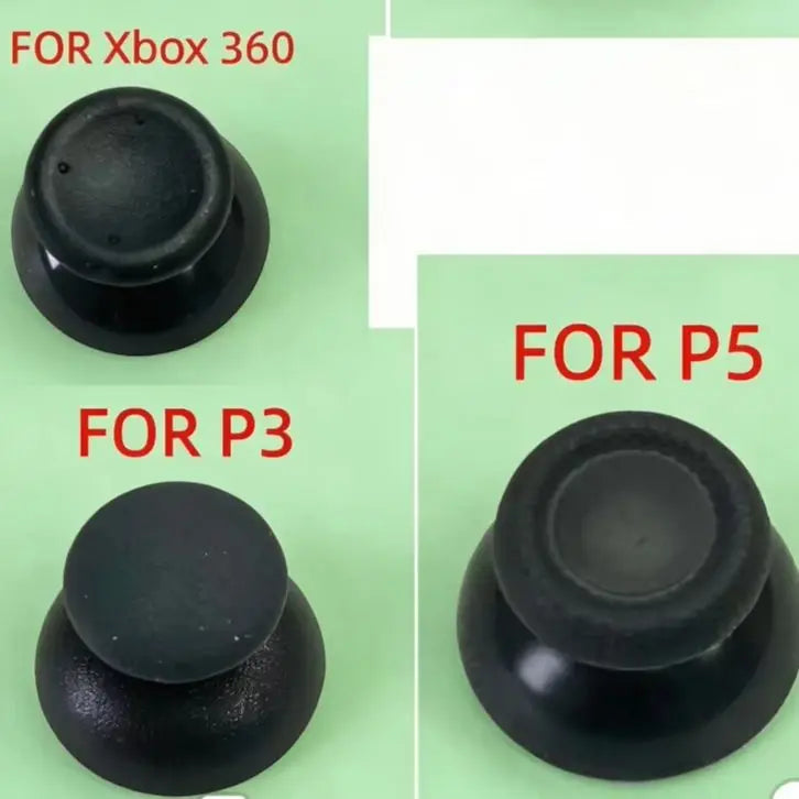 50pcs Cap for PS2 PS3 PS4 PS5 Xbox One 360 Series S X WiiU NGC Gamepad Controller 3D Analog Joystick Mushroom Stick Grip Cap Game console repair parts
