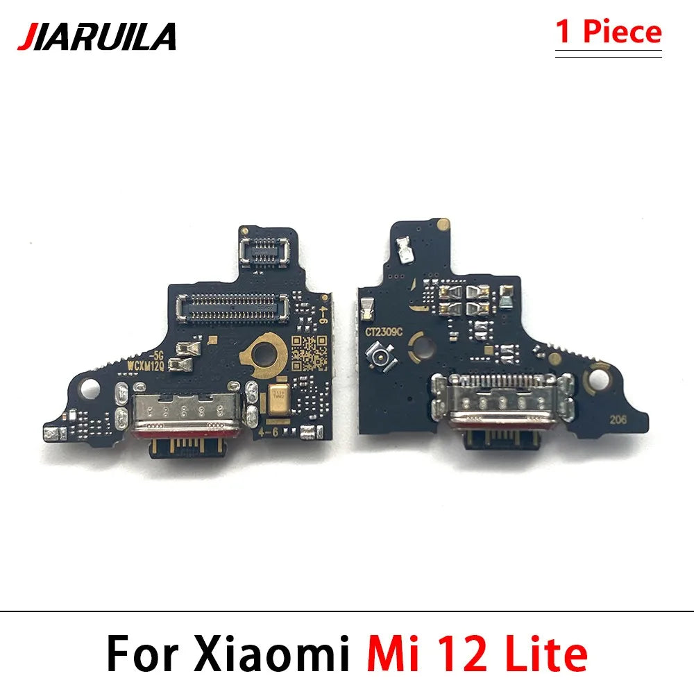 New USB Charging Port Board Flex Cable Connector Parts For Xiaomi Mi 8 9 9T 10T 10 11 12 Lite Pro Microphone Module  Xiaomi  Xiao mi phone repair parts