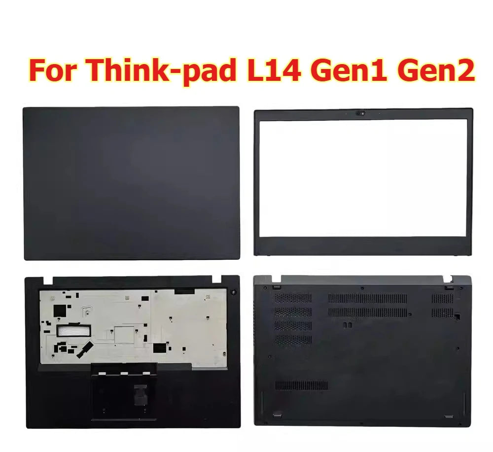 Cover case for Thinkpad L14 Gen1 Gen2 upper lcd back housing bezel palmrest topcase hinge bottom cover 5CB0S95392 5CB0S95393 Lenovo laptop repair parts
