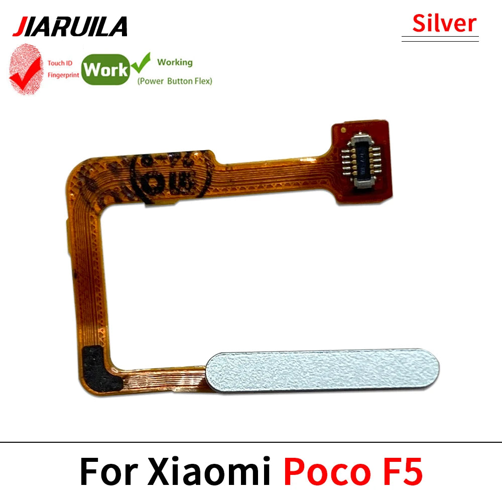 New Fingerprint Flex Cable For Xiaomi Mi Poco F3 F4 GT F5 5G Home Menu Button Key Flex Cable Replacement Parts Xiaomi  Xiao mi phone repair parts