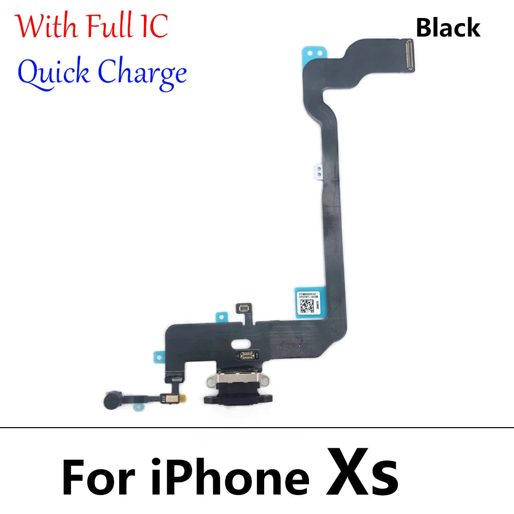 New For iPhone X XR XS Max Dock Connector Micro USB Charger Charging Board Port Flex Cable Microphone Board iPhone phone repair parts