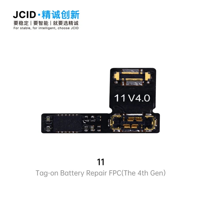 JCID 4th Gen Battery Repair Flex Tag On For iPhone 11 12 13 14 15 Plus Pro Max Mini Remove Warning Battery External Cable Tools Professional Repair Tools