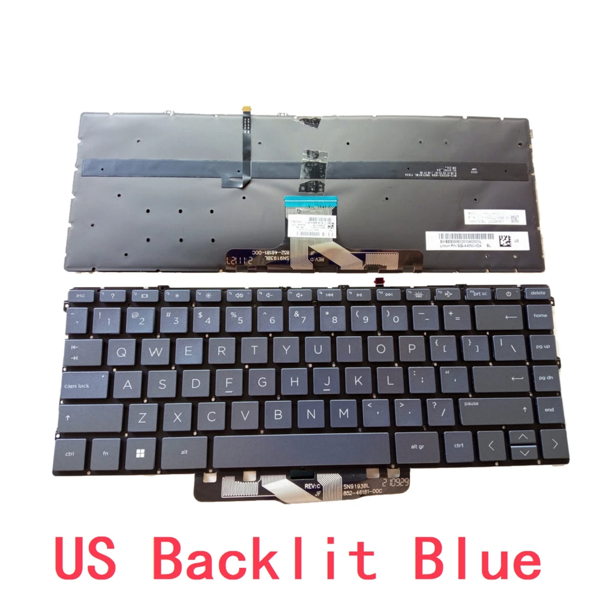 New US Spanish Laptop Backlit Keyboard For HP Pavilion X360 14-DW 14-DV 14-dw1000 14t-dw000 14t-dw100 TPN-Q244 TPN-I137  HP laptop repair parts