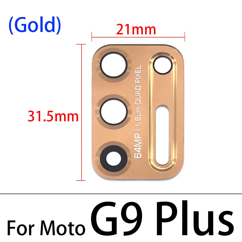 10Pcs/Lot,  Camera Glass For Motorola Moto G8 G9 Plus Play Power Lite Rear Back Camera glass Lens With Glue Adhesive Motorola phone repair parts