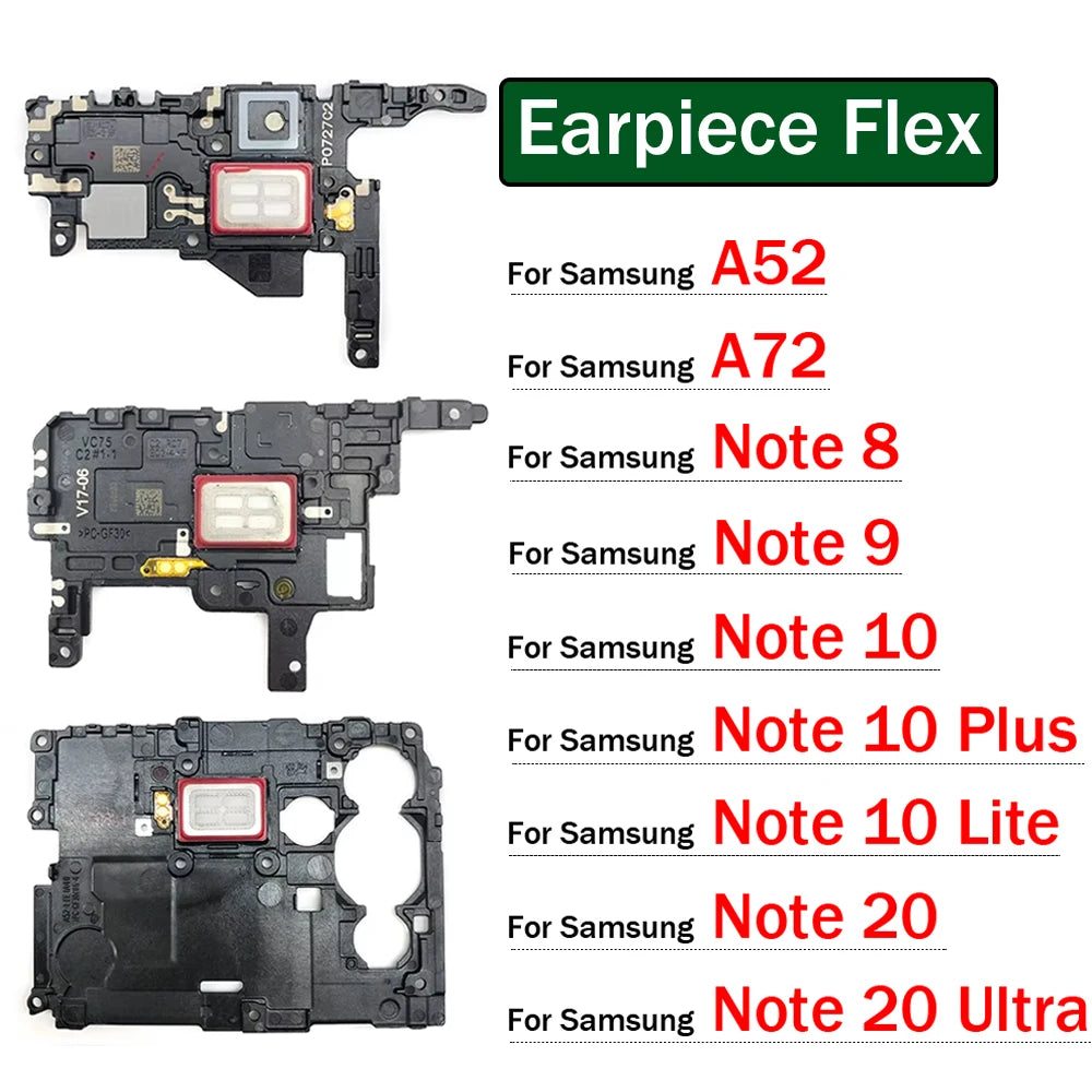 New Ear Earpiece Speaker For Samsung A52 A72 Note 8 9 10 20 Plus Ultra 4G 5G Earphone Top Receiver Samsung phone repair parts