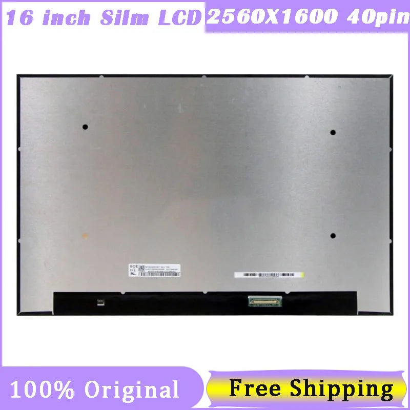 16 Inch LCD Screen NE160QDM-NY1 NE160QDM-NY3 MNG007DA1-E  MNG007DA1-8  MNG007DA1-6 165HZ 2560X1600 QHD 40Pin EDP 72NTSC 100%SRGB