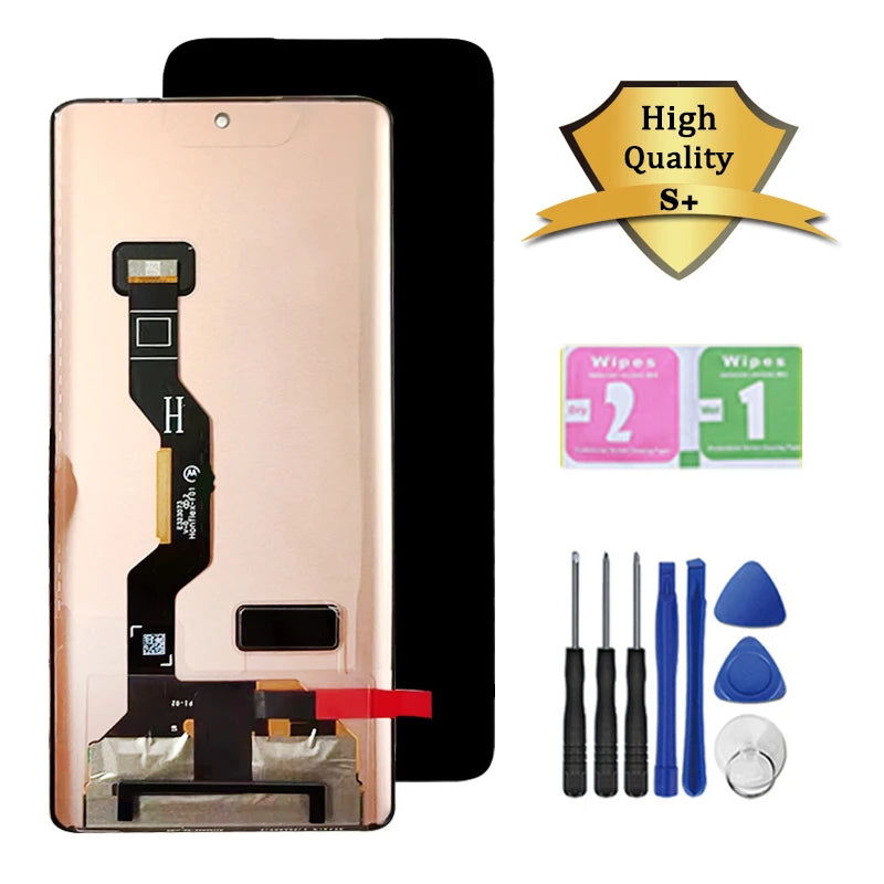 6.7'' P-OLED Edge50Fusion Display For Motorola Moto Edge 50 Fusion LCD Display Touch Screen Digitizer Assembly With Fingerprint Motorola phone repair parts