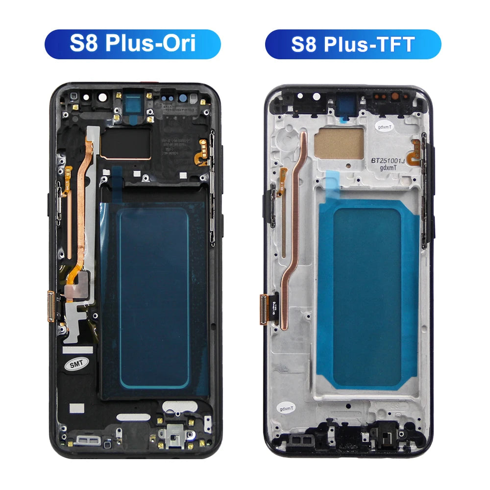 S8+ G955 G955F Display Screen Assembly for Samsung Galaxy S8 Plus Lcd Display Digital Touch Screen with Frame Replacement Parts Samsung phone repair parts
