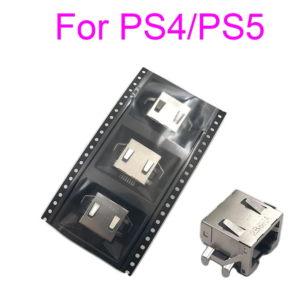 5Pcs For PS4 RJ45 Jack Network Interface Cards For PS5  Network Port Game console repair parts