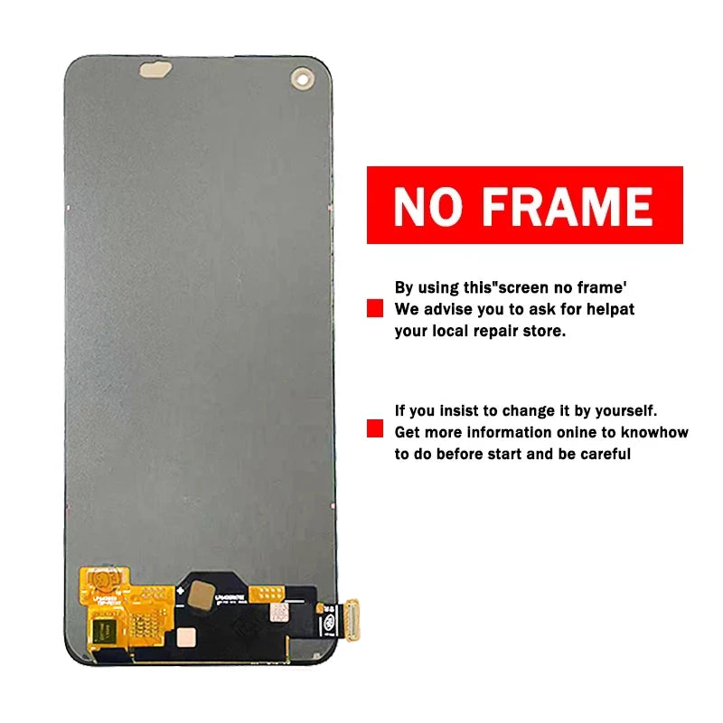 Super AMOLED For OnePlus Nord CE 2 5G LCD Display Touch Screen Digitizer Panel Assembly  For 1+Nord CE 2 5G  IV2201 Display  OnePlus phone repair parts