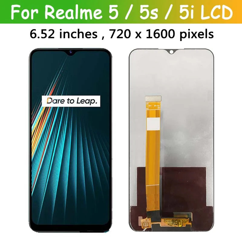 6.5"inch For Oppo Realme 5 5s 5i LCD RMX2030, X2032，X1925，X1911, X1919, X1927 Display Touch Screen Digitizer Assembly Part Oppo phone repair parts Realme phone repair parts