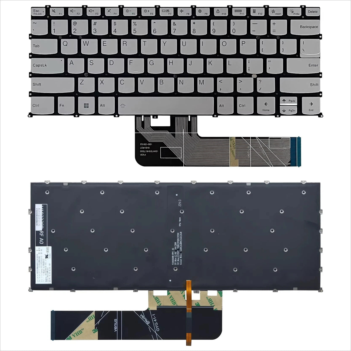 Upper case keyboard for Lenovo Xiaoxin Pro 14 IAH5R ARH5R 2022 Yoga Slim 7 Pro 14IAP7 topcase palmrest  cover touchpad 5CB1J30910 Lenovo laptop repair parts