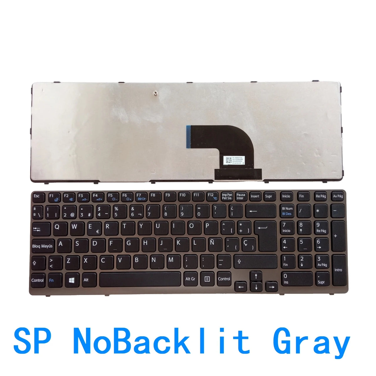 New US Spanish Language  Keyboard For Sony VAIO SVE15 SVE151 SVE1512 Notebook PC Replacement Keyboard SONY laptop repair parts