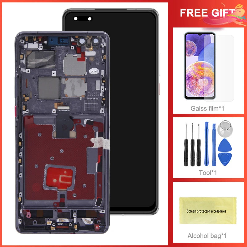 For Huawei Mate 40 Pro NOH-NX9 NOH-AN01 LCD Display Touch Screen Digital For Huawei Mate 40 Pro Screen Replacement Tested HUAWEI phone repair parts