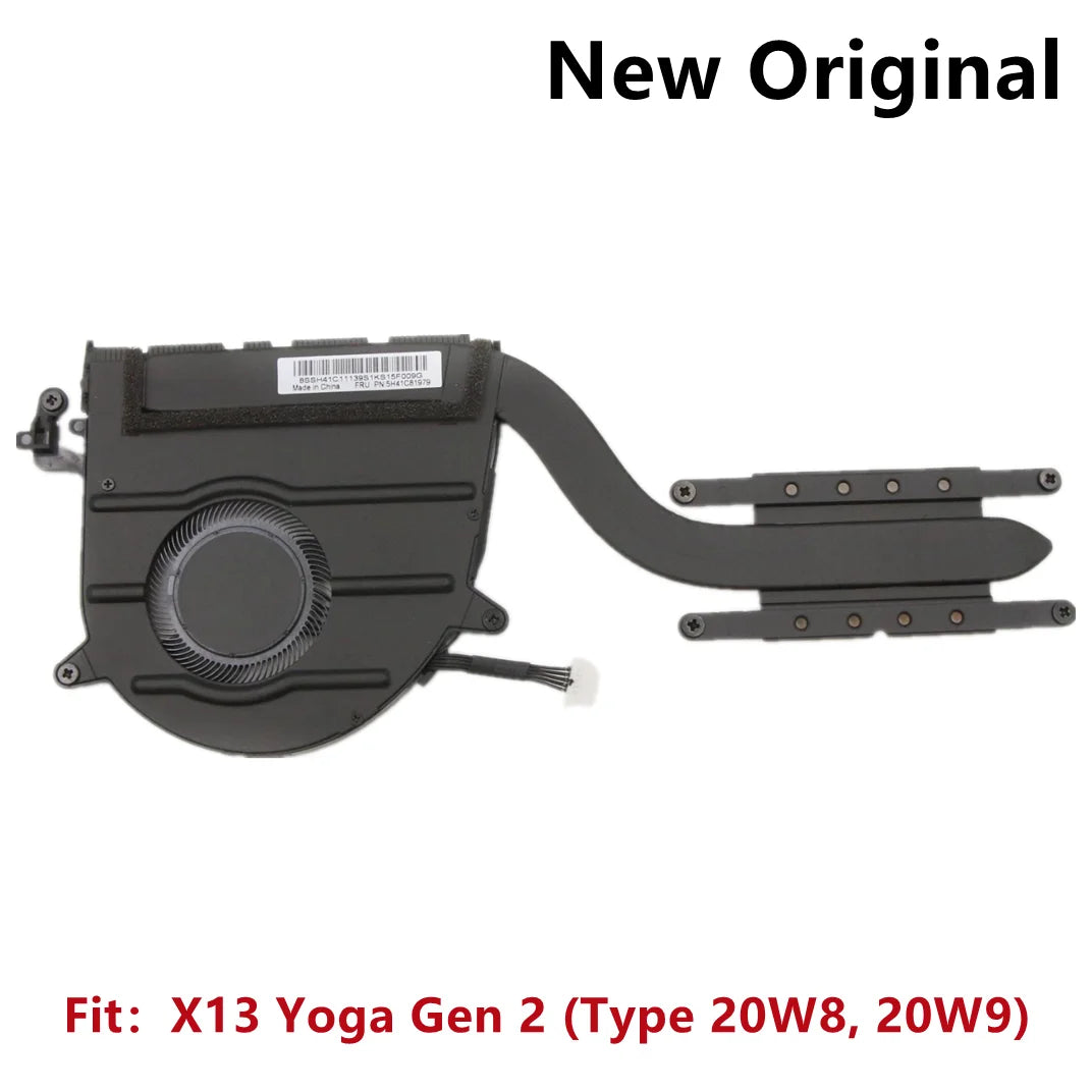 New Original For Laptop Lenovo ThinkPad X390 Yoga X13 Yoga Gen1/2 CPU Cooling Fan Heatsink Radiator FRU PN:01YU961/2 5H41C81979 Lenovo laptop repair parts