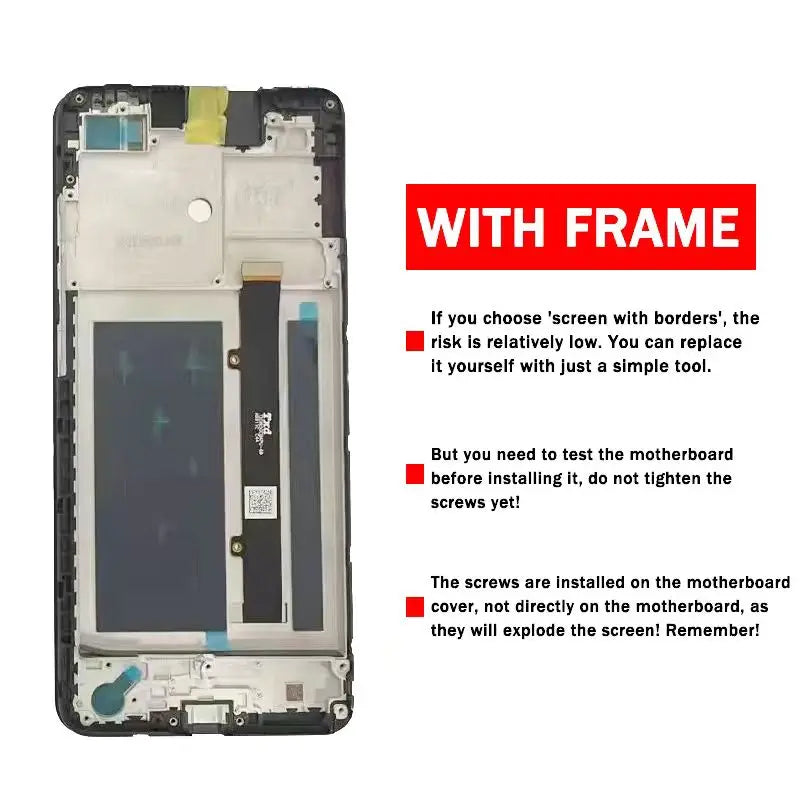 6.52“ Tested For ZTE Blade A52 LCD Display Touch Screen Digitizer Assembly For ZTE A72 5G 7540N LCD Screen Replacement ZTE phone repair parts