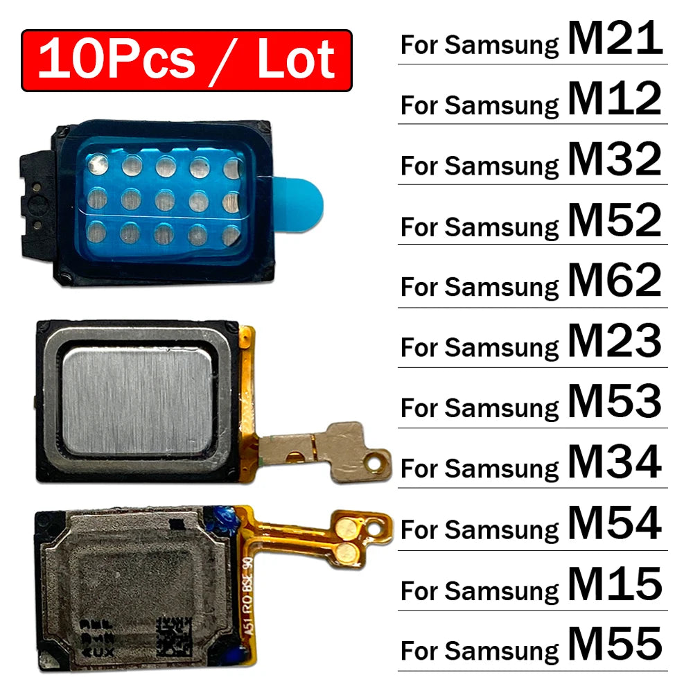 10Pcs/Lot, Buzzer Ringer Loud Speaker Loudspeaker Flex Cable Ribbon For Samsung M21 M12 M32 M52 M62 M23 M53 M34 M54 M15 M55 Samsung phone repair parts