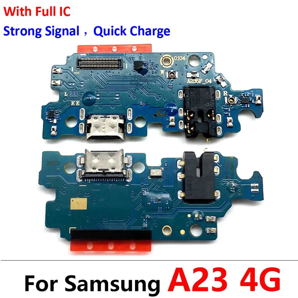 10Pcs, For Samsung A23 4G 5G A235 A235F A236 A236F USB Charging Port Microphone Dock Connector Board Flex Cable Repair Parts Samsung phone repair parts