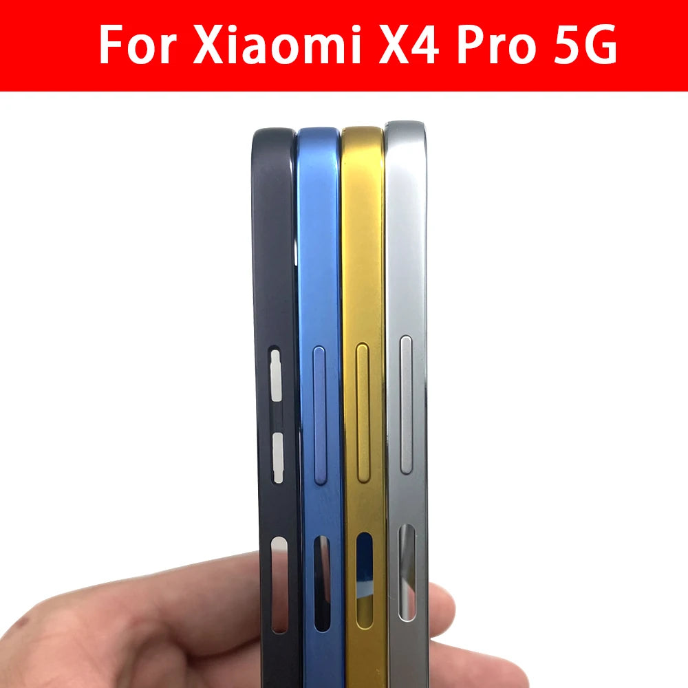 10Pcs, Middle Frame Housing For Xiaomi Poco X3 X4 GT X4 X5 M5s M4 Pro 4G 5G Middle Frame Holder Cover Frame Volume Key Parts  Xiaomi  Xiao mi phone repair parts