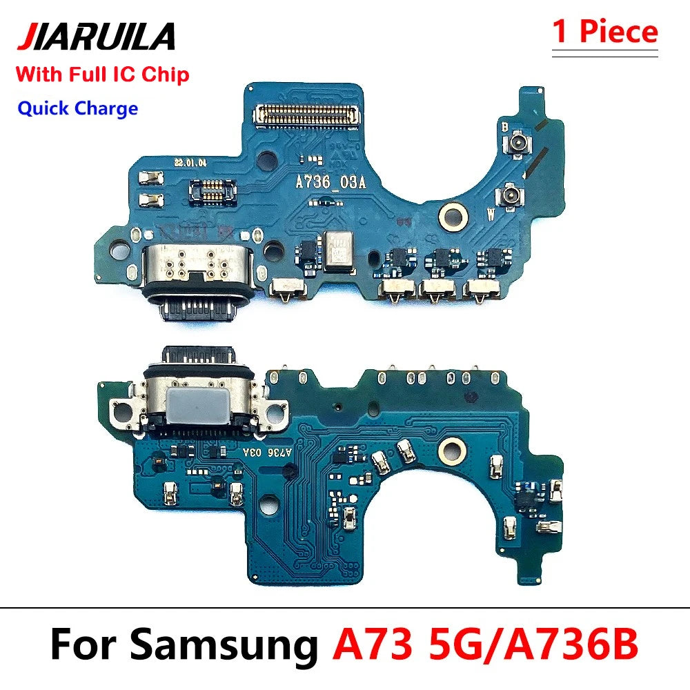 For Samsung A73 5G A736 A736B USB Charging Port Dock Connector Board Mainboard Main Flex Cable Repair Parts Samsung phone repair parts