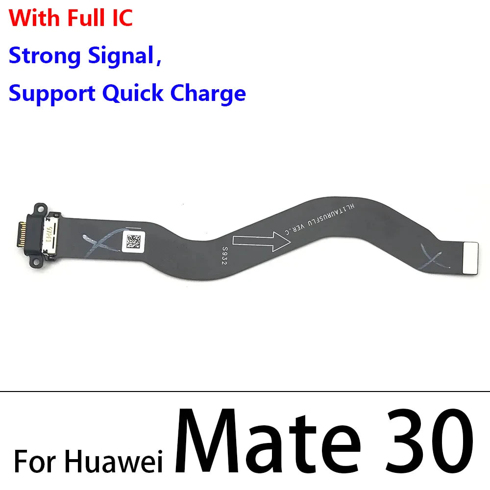 Dock Connector Charging Port Flex Cable For Huawei Mate 9 10 20 30 Pro Lite 20X USB Flex Cable Replacement Huawei phone repair parts