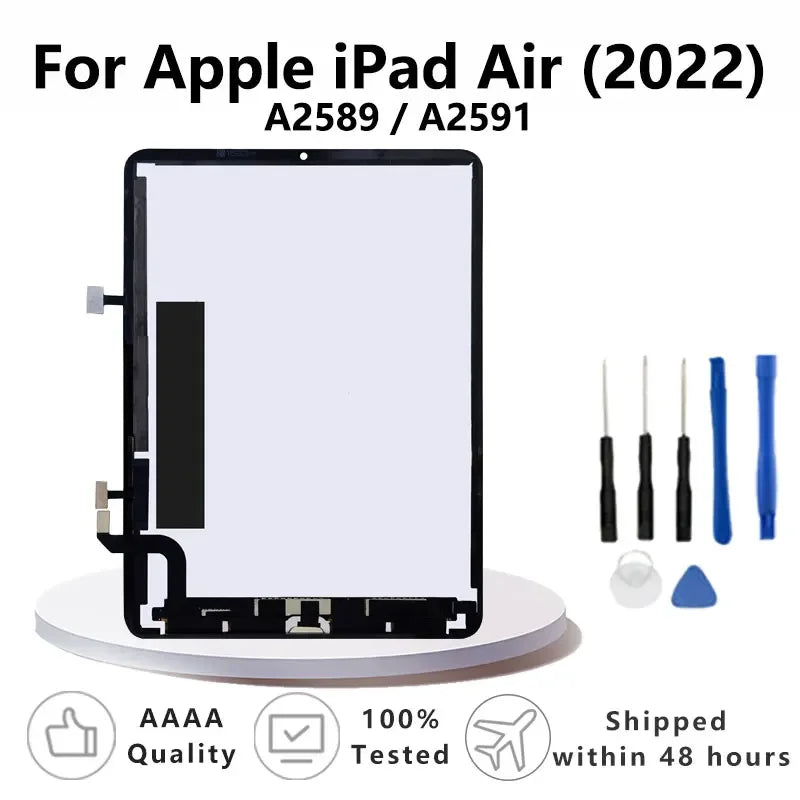 NEW For  Apple iPad Air 2022 5th Gen Touch Screen Digitizer Glass Panel & LCD Display Assembly Replacement For iPad A2589 /A2591  iPad repair parts